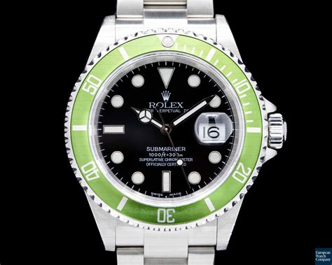 rolex submariner 50th anniversary green bezel insert|Rolex 50th anniversary submariner 16610v.